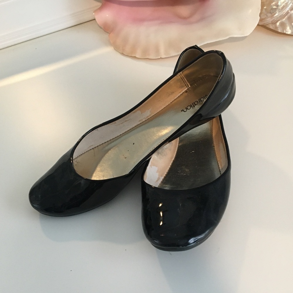 SOLD Black Patent Xhilaration Flats